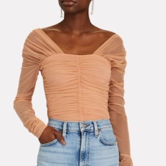 ALC Ruched Tan Top - Picture 3 of 12